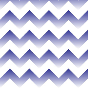 Blue to White Ombre Chevron