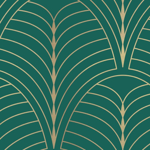 Art Nouveau - Emerald Gold