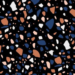 Terrazzo - Black Blue Camel