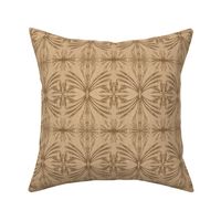 Antique Sepia Leafy Border