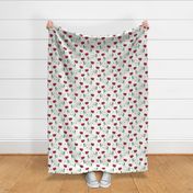 Red poppy lines // Normal Scale // White Background // Poppy Flowers // Wild Flowers // Red Poppy // Summer Time // Cotton // Bright Flowers