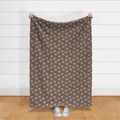 Curious little baby boho elephant african wild life animals kids nursery design muddy brown gray neutral