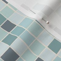 Mosaic Pool Tiles in Blue