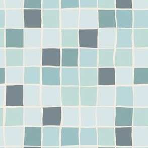 Mosaic Pool Tiles in Blue
