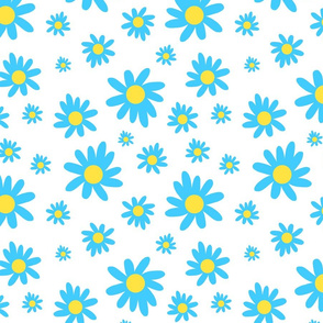 Sunny Flower Power! - white, medium 
