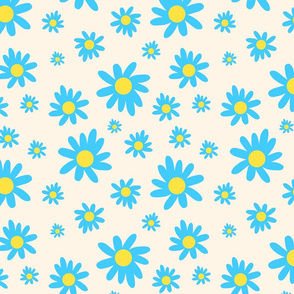 Sunny Flower Power! - cream, medium 