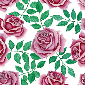 Watercolor roses-1.