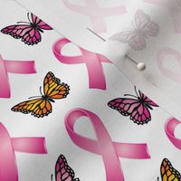 Butterflies with Rose Pink Ribbons v3-06