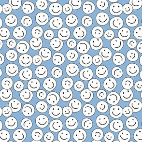 In The Style Of Dark Sky Blue And Emerald Background Smiley Face Profile  Picture Background Image And Wallpaper for Free Download