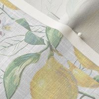 6” Embroidery Pix - Sweet Lemons w/Background Pattern
