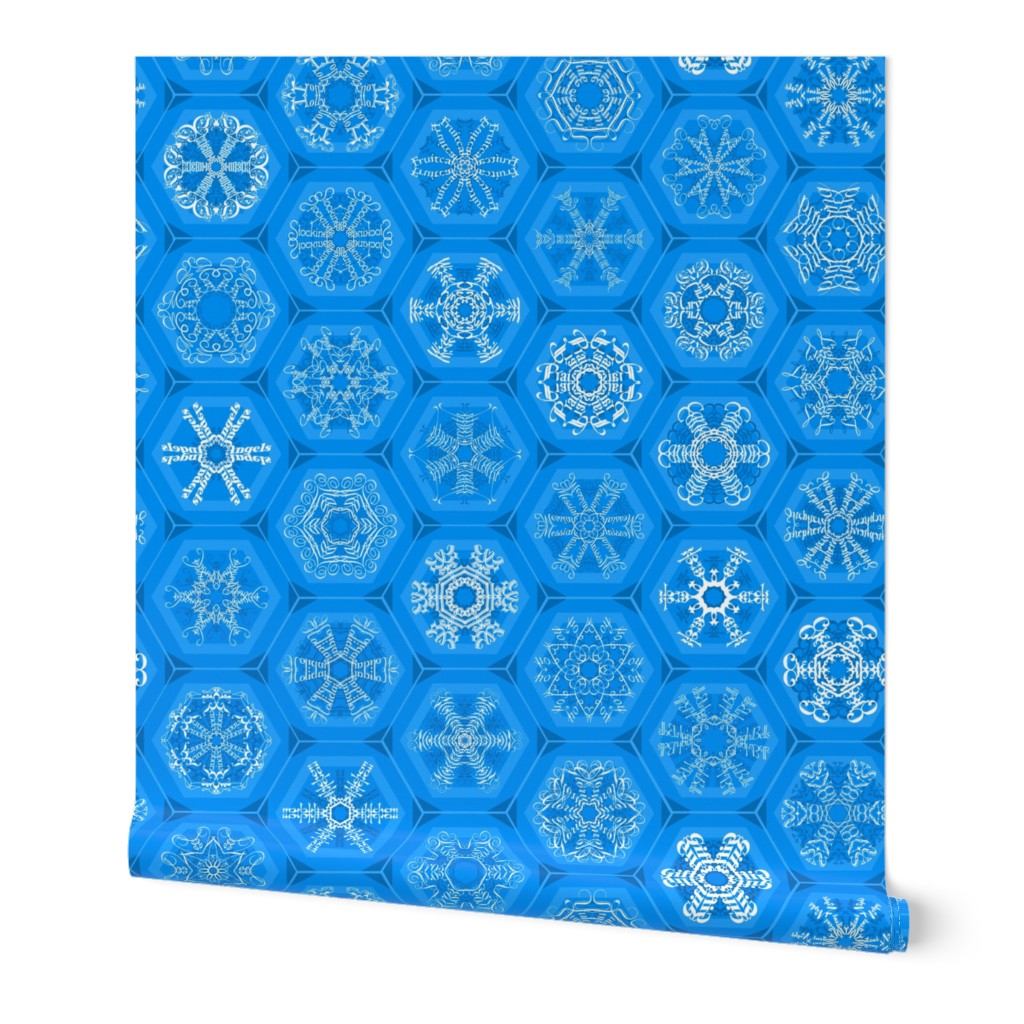 blue snowflake mini-ornaments