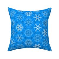 blue snowflake mini-ornaments