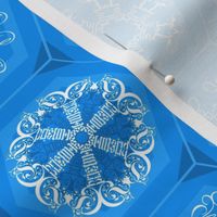 blue snowflake mini-ornaments