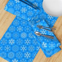 blue snowflake mini-ornaments