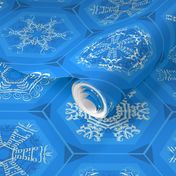 blue snowflake mini-ornaments