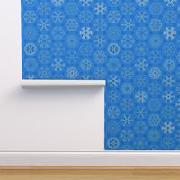 blue snowflake mini-ornaments