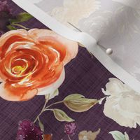 Mauve Linen Fall Wedding Floral Autumn Floral