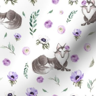 wolf floral