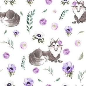 wolf floral