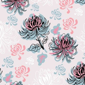 Japanese flower pattern 1