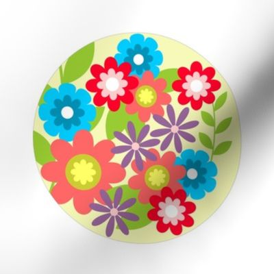Pretty Flowers Embroidery Pattern SF