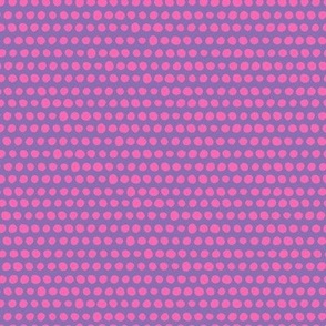 Mini Mudcloth Dots in Purple Hebe + Neon Pink