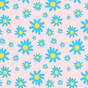 Sunny Flower Power! - baby pink, medium 