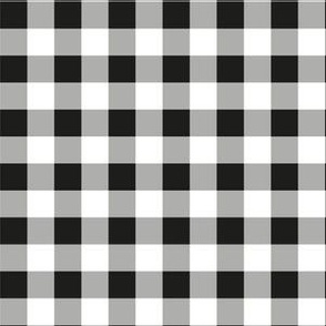 Black and White Gingham Check Plaid || Black and White Collection by Sarah Price
