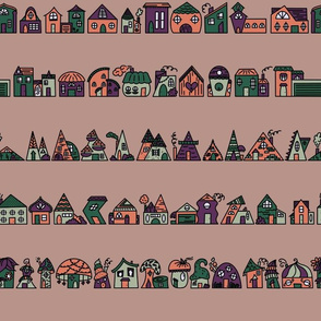 Tiny Houses on Mauve