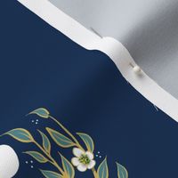 6” Embroidery Pix | Moonlight Dragonflies | Navy