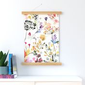 Wild grasses Watercolor Floral Large Spring