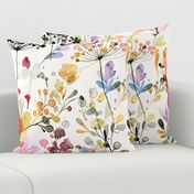 Wild grasses Watercolor Floral Large Spring