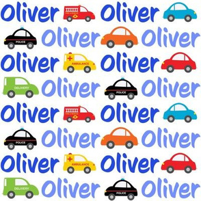Oliver Blue With Cars