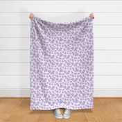 MEDIUM purple cow print fabric