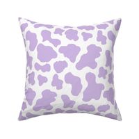 MEDIUM purple cow print fabric