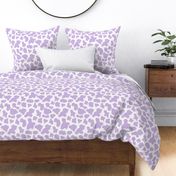 MEDIUM purple cow print fabric