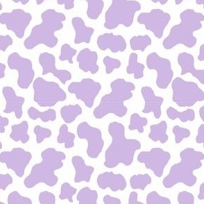 TINY purple cow print fabric