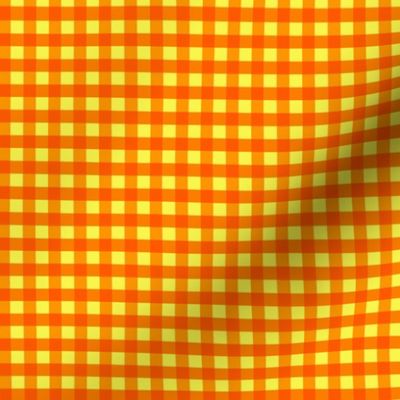 Orange Yellow Gingham