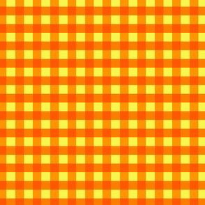 Orange Yellow Gingham