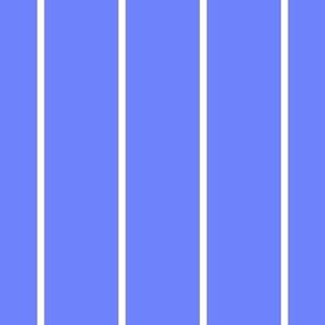 periwinkle and white stripes