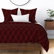 Mudcloth Grid Red HB - Large