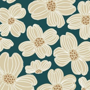 Spring Dogwood | Shaded Forest Green