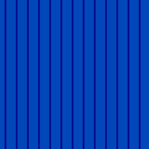 Sapphire Blue Pin Stripe Pattern Vertical in Navy Blue