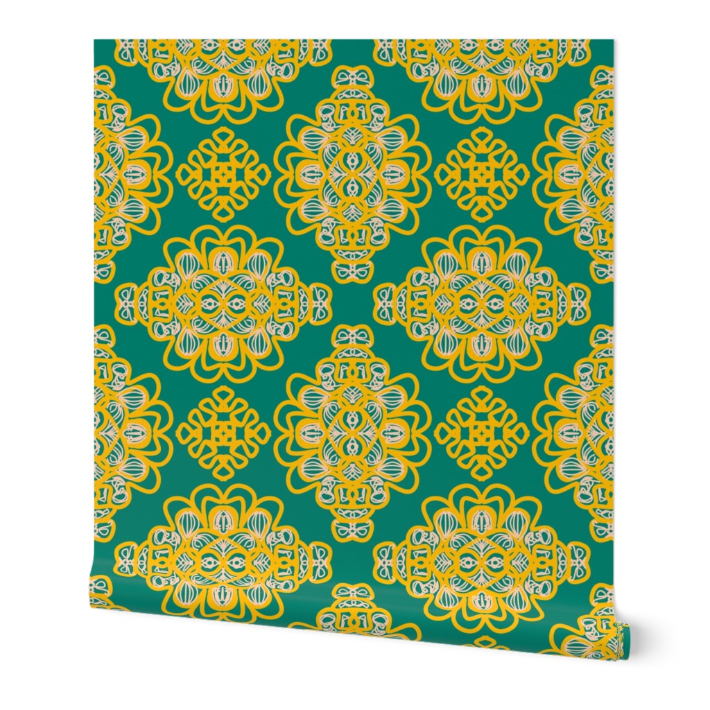 yellow green ornaments  trending current table runner tablecloth napkin placemat dining pillow duvet cover throw blanket curtain drape upholstery cushion duvet cover clothing shirt wallpaper fabric living home decor   trending current table runner tablecl