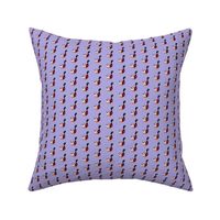 Painted duck print - lilac (mini)