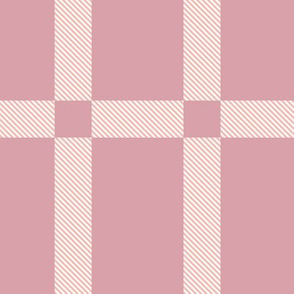 Tartan, Square, Pale Pink chestnut