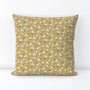 Rose Buds in Ivory and Yellow