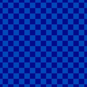 Checker Pattern - Sapphire Blue and Navy Blue