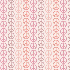 Peace Symbols in Pinks mini