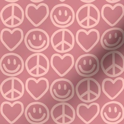 Peace Love Smile Pink
